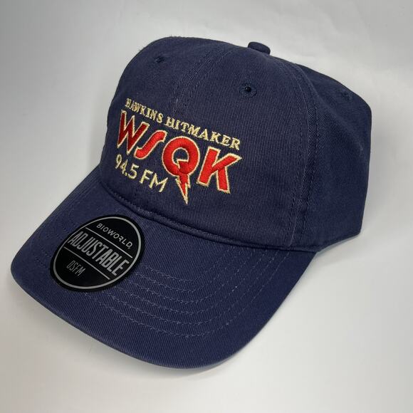 NEW 2025 Stranger Things Snapback Official Merchandise HAWKINS WSQK 94.5 Unisex - Picture 3 of 7